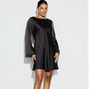 Old Navy Black Dress with White Dots